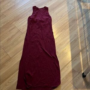 Elegant lululemon Burgundy/wine colored fitted Sleeveless Dress